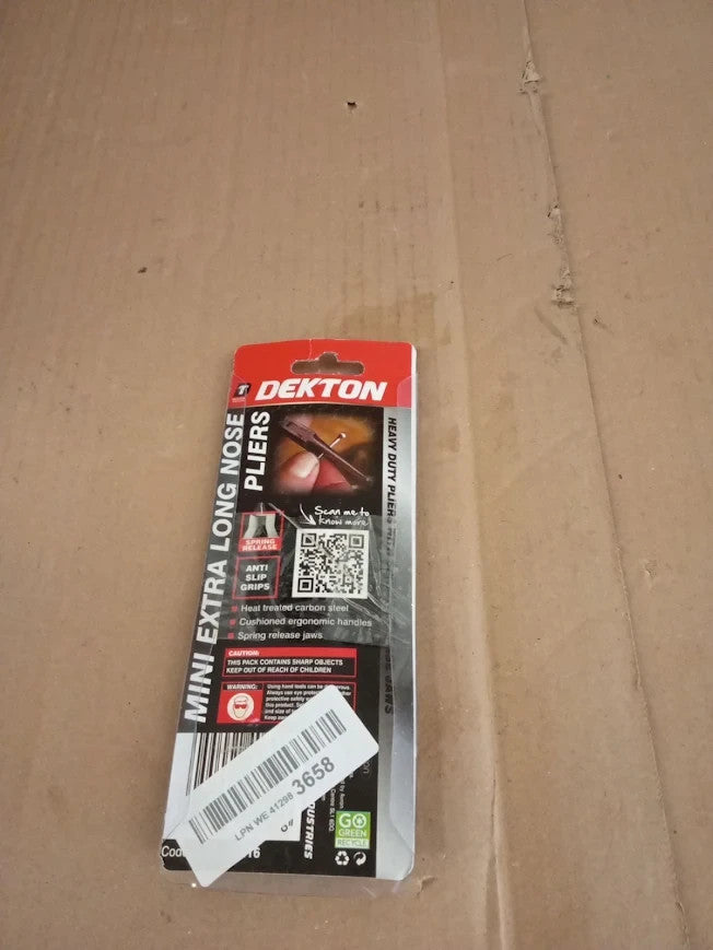 Dekton Mini Extra Long Nose Pliers Precision Tools Electronics Craft Work New