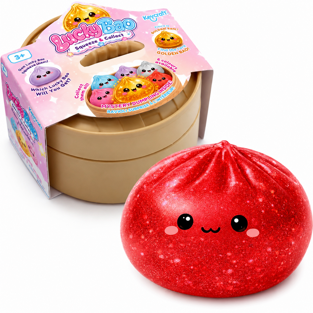 Lucky Bao Mini Squishy Mystery Dumpling Toy Squeeze Collect Cute 6.5x6.5x4cm New