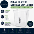OXO Steel POP Container 1L Small Square Short Airtight Food Storage Canister