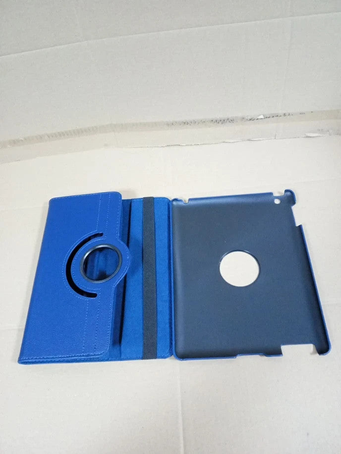 Flyorigin iPad 2 3 4 Case 9.7 Inch PU Leather Multi Function Cover Navy Blue New