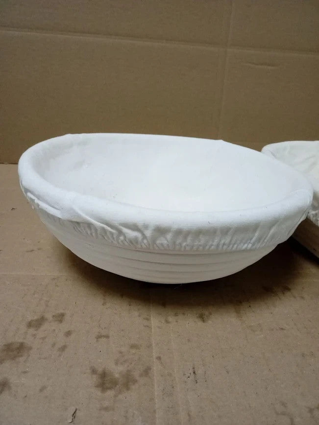 Bread Proofing Basket 2pc Banneton Basket Sourdough Bowls Liners White New