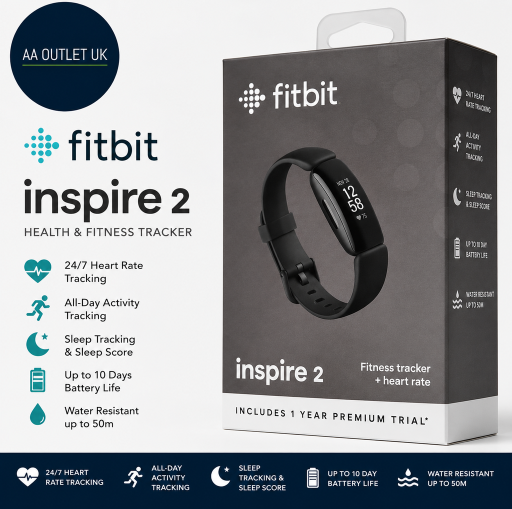 Fitbit Inspire 2 Health Fitness Tracker 24/7 Heart Rate Black