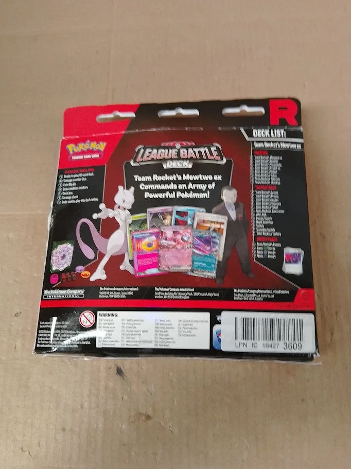 Pokemon Trading Card Game Team Rockets Mewtwo Ex League Battle Deck