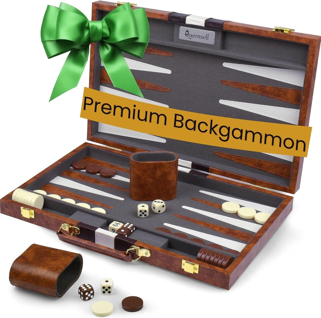 Large Backgammon Sets Adults Classic Board Games 2 Players Premium Board New