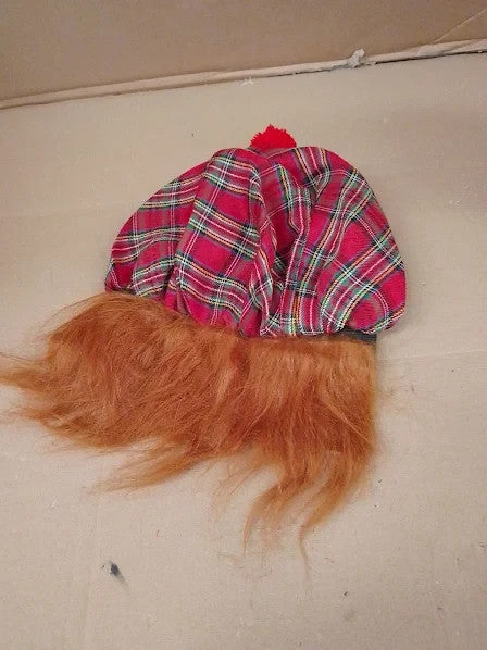 Bristol Novelty BH124 Scots Tartan Hat Ginger Hai Mens One Size New