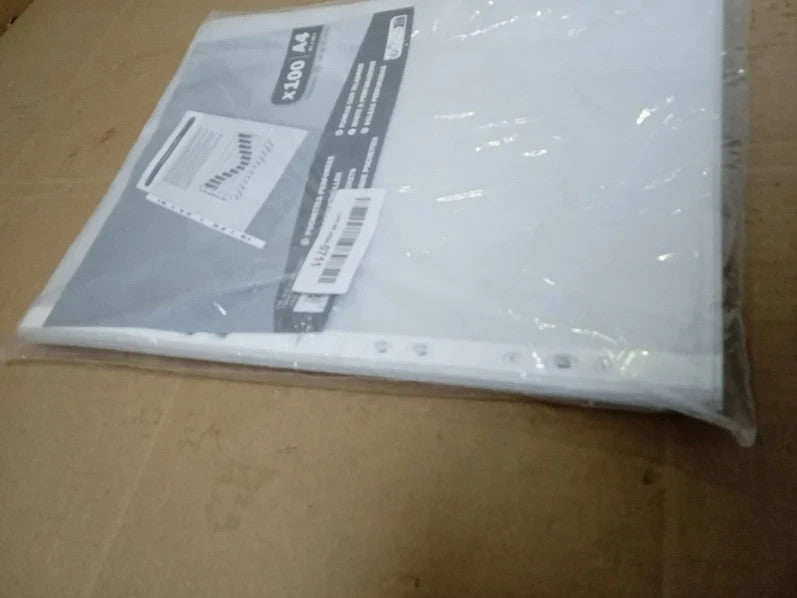 Exacompta Ref 5111E PP Punched Pockets Pack Of 100 Suitable A4 Document New
