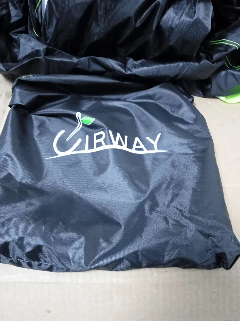 UIRWAY VShape Garden Furniture Cover Waterproof Air Vent 300x300x87cm 420D Black