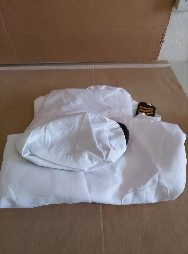 Smiffys Captain Costume White Halloween Parties Medium Size 38 To 40in