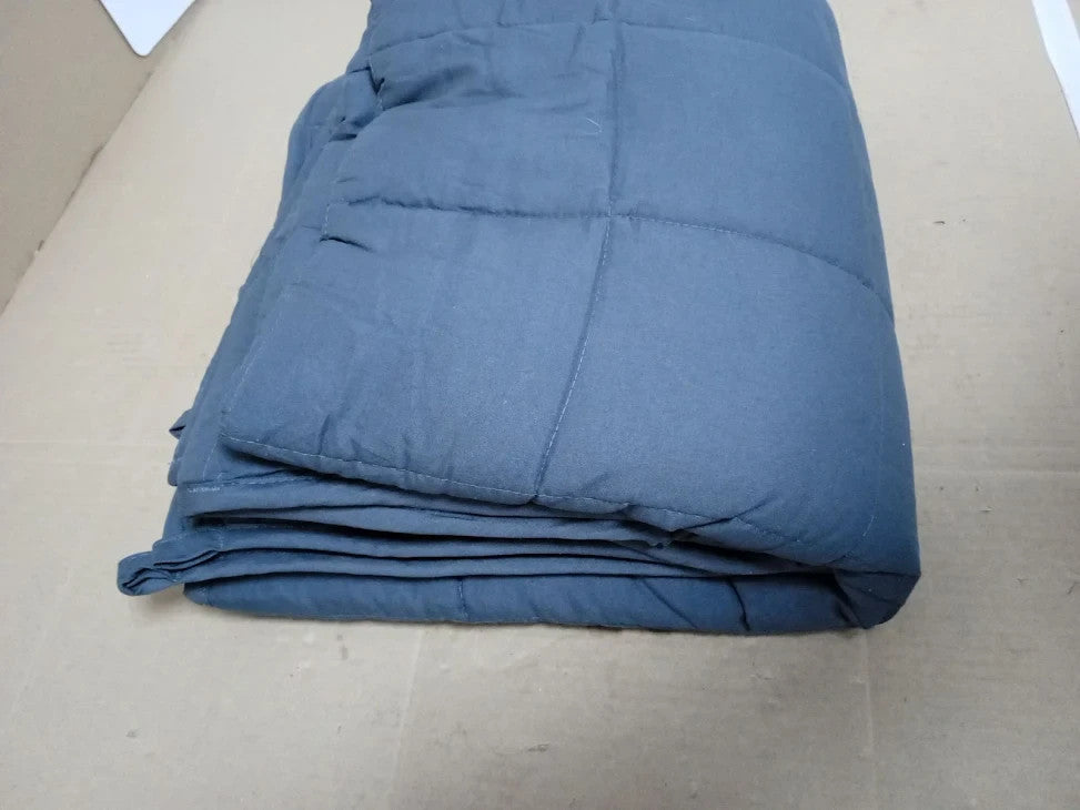 Good Nite Weighted Blanket Adult Heavy Blanket Improved Sleep Grey New