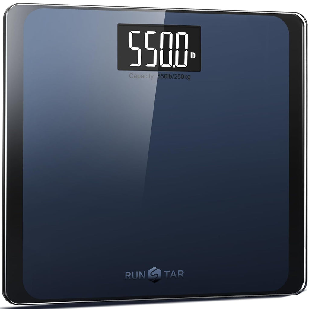 RunSTAR 550lb Bathroom Digital Scale Body Weight Ultra Wide Platform LCD New
