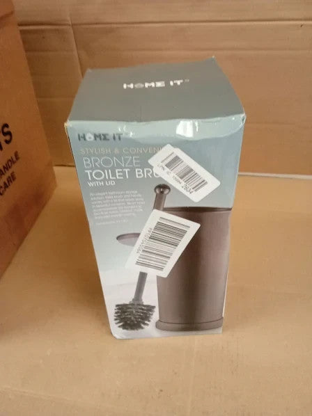 Heim It Mens Start It Toilet Cleaner Set Brush Large Bowl 34.3x13.2x13.2cm New