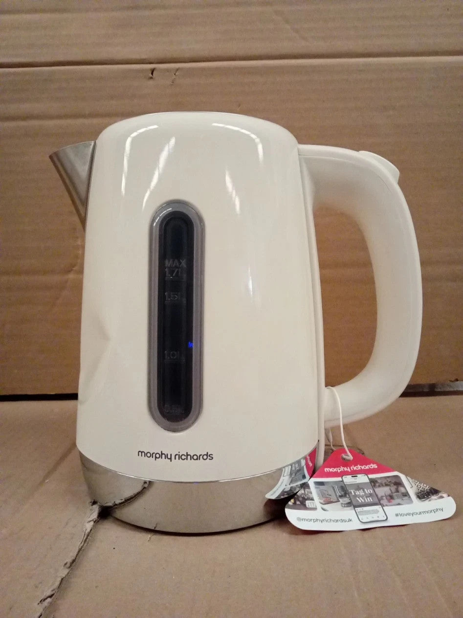 Morphy Richards Equip Kettle 1.7L 3Kw Rapid Boil Removeable Limescale Filter