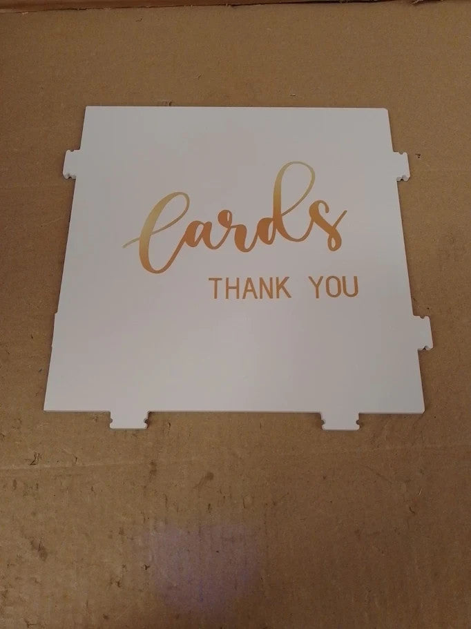 Gudelak Wedding Card Box PVC Gift Box White DIY Money Envelope Decorations