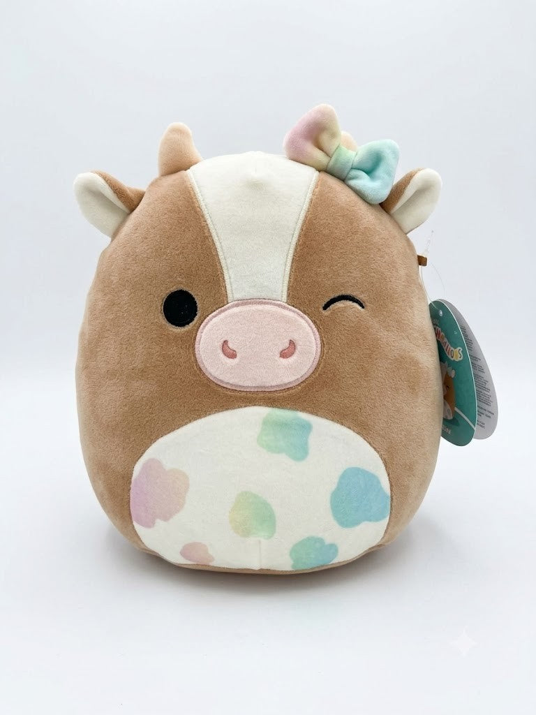 Squishmallows Original Griella Winking Brown Cow 8 Inch Plush Soft Toy New