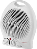Warmlite Thermo Fan Heater 2 Heat Settings Overheat Protection White New