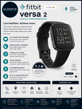 Fitbit Versa 2 Health Fitness Smartwatch Voice Control Sleep Score Music