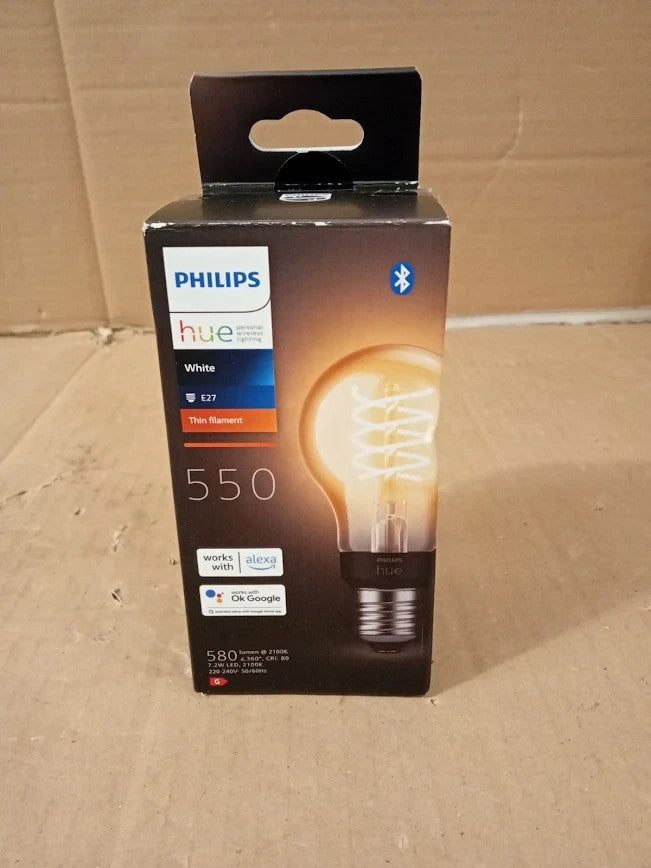 Philips Hue White Filament A60 Smart Light Bulb E27 Edison Screw 7W New