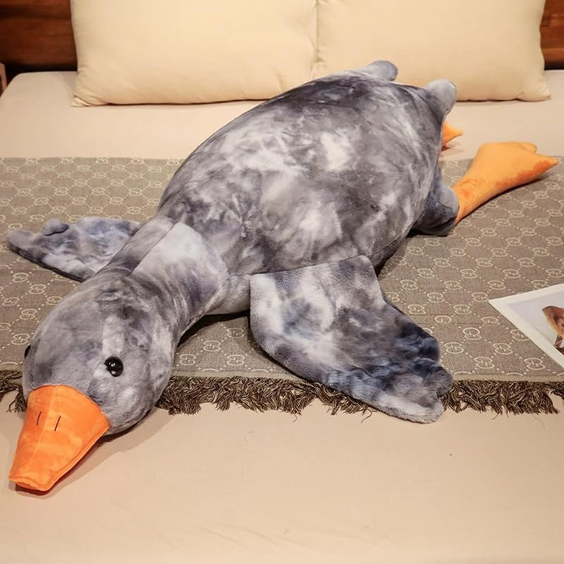 Huge Goose Plush Toys Big Duck Doll Soft Stuffed Animal Sleeping Pillow Grey New