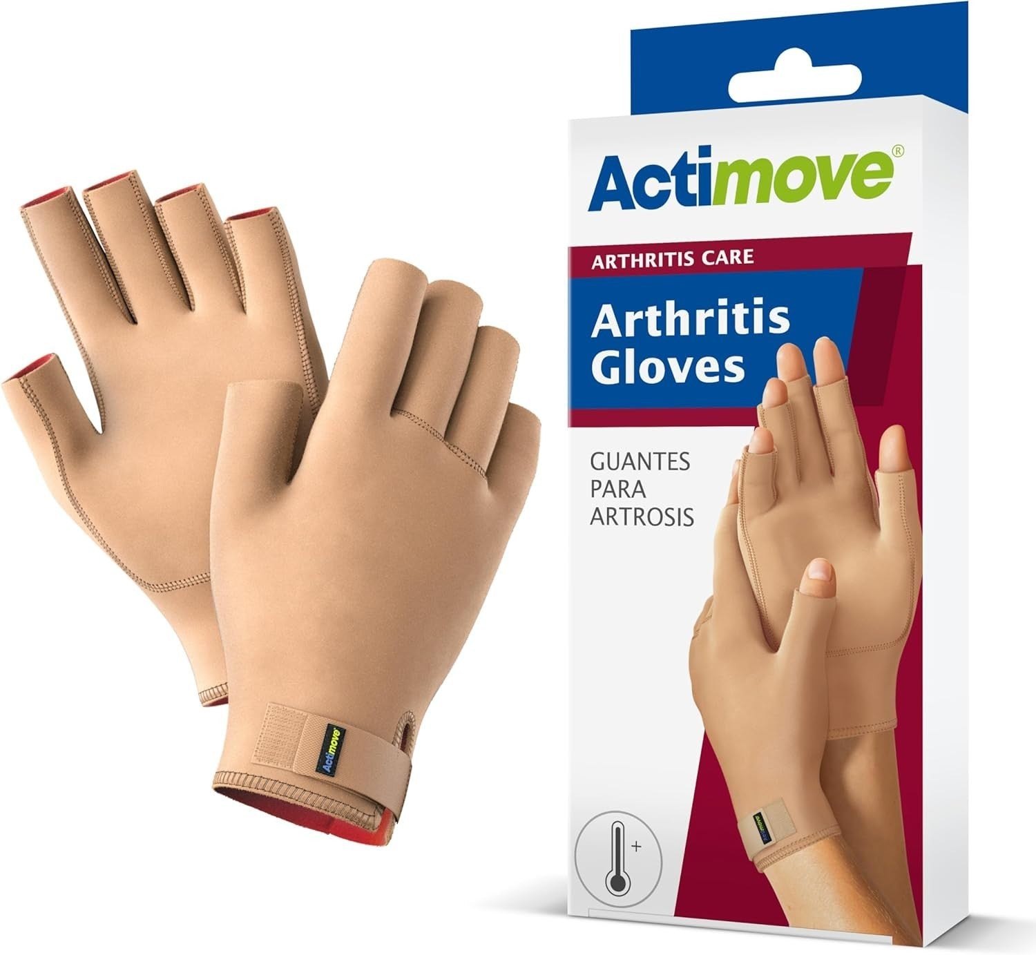 Actimove Arthritis Care Gloves Medical Compression Support Warmth Medium New
