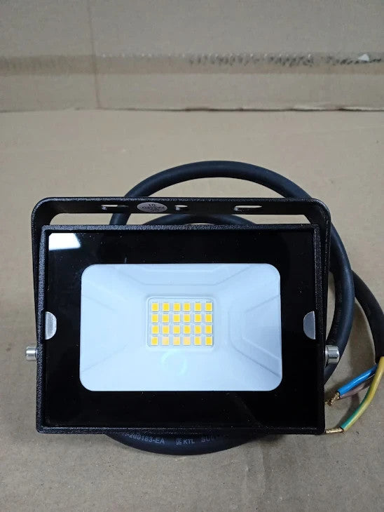4lite Outdoor Floodlight Black 850lm Rated LED Integrated 10W Flood Light New