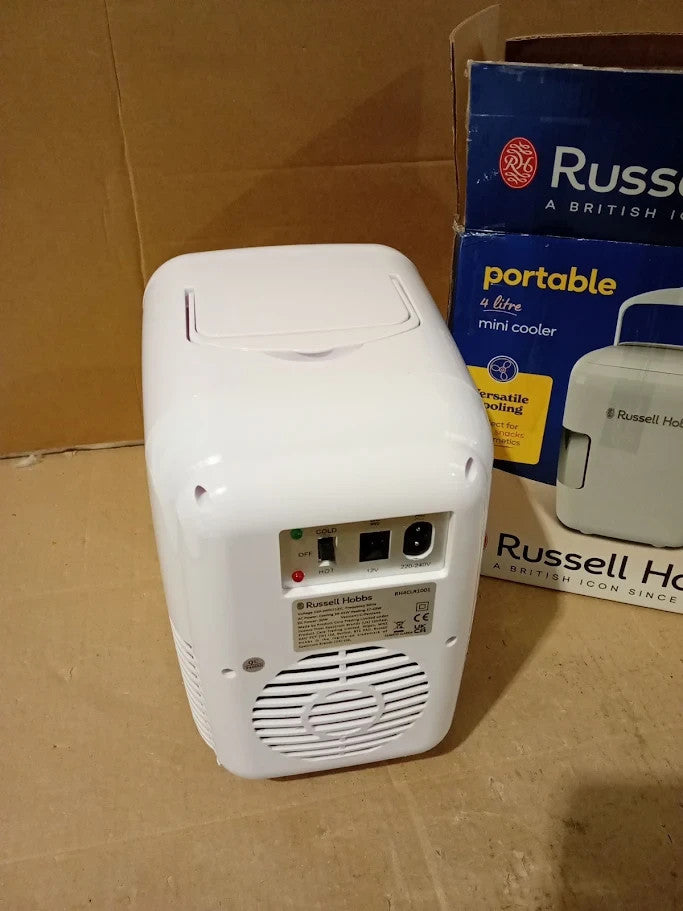 Russell Hobbs RH4CLR1001 4L/6 Can Portable Mini Cooler Warmer Drinks