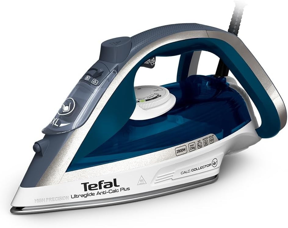 Tefal Ultraglide Plus Steam Iron 2800w 230g/min To 50g/min Continuos Steam New