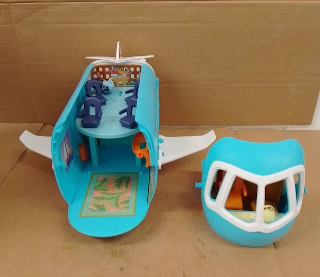 Bluey 3 in 1 Transforming Plane Playset Resort Boat Holiday Toy Sounds Phrases