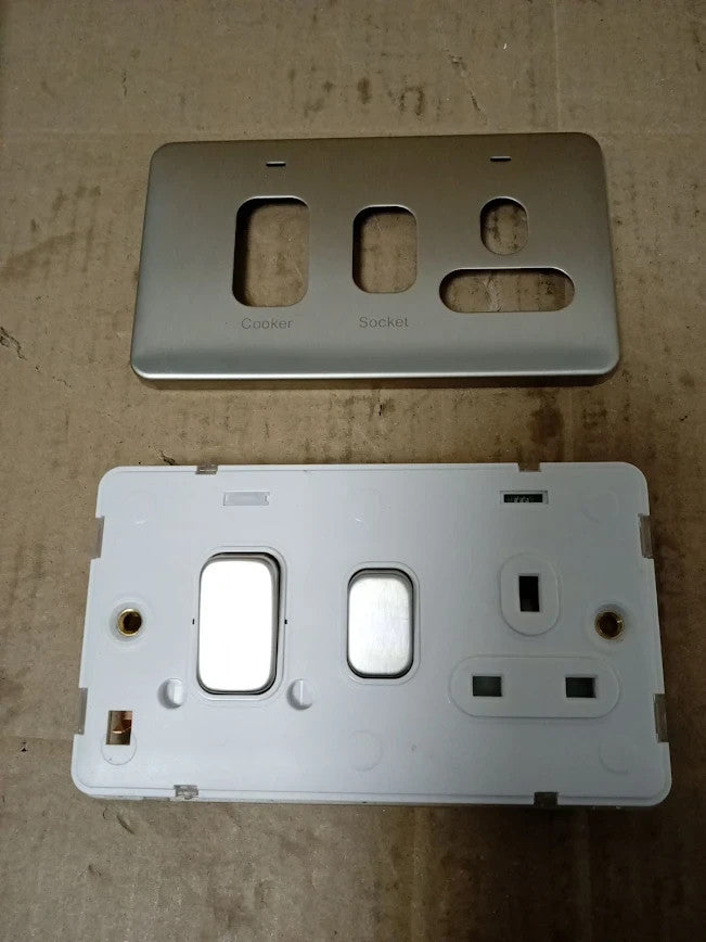 Schneider Electric Lisse Screwless Deco Switched Cooker Control Unit 13 A Single