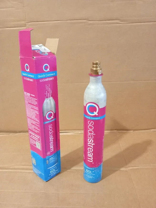 SodaStream Pink CO2 Cylinder 60 Litres Quick Connect Fizzy Drink Maker Design