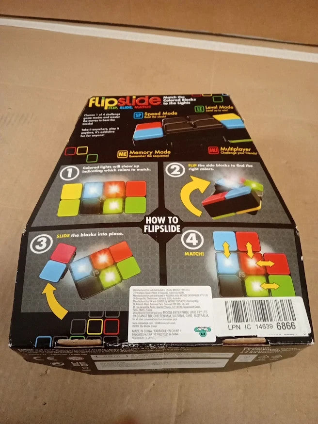 Moose Games Flipslide Handheld Puzzle Toy Travel Game Kids Teens Ages 8-13