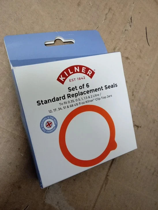 Kilner Replacement Rubber Seals Pack 6 Airtight Food Safe Seals Round New