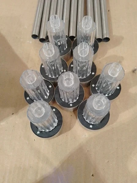 Cuqoo Solar Garden Stake Lights White 10 LED Waterproof Stainless Steel