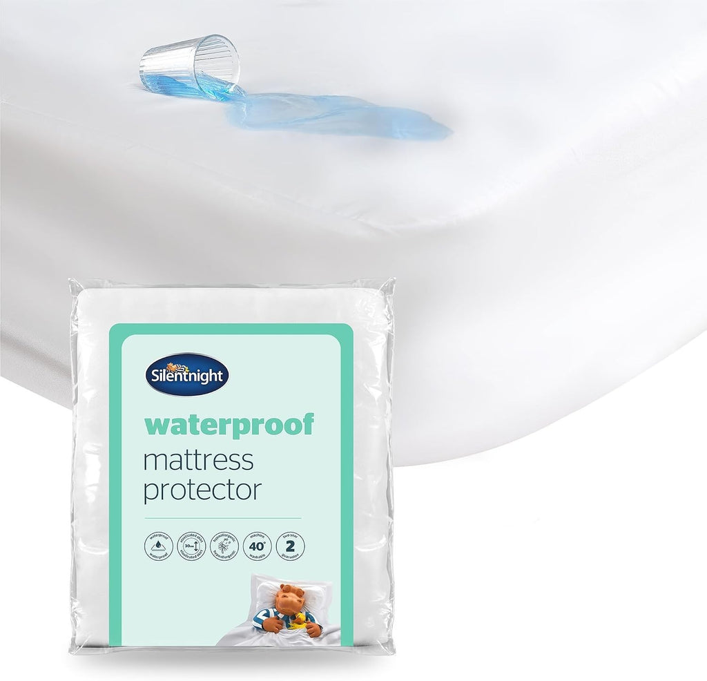 Silentnight Waterproof Mattress Protector Quiet Rustle Free Double Size New