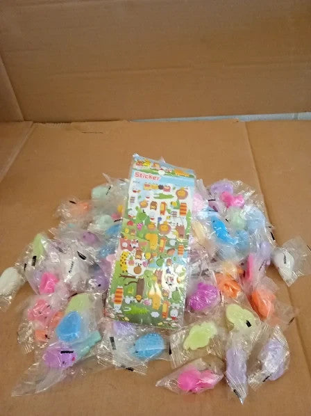 Leehur 100pcs Mochi Squishy Toys Mini Kawaii Squishies Party Bag Fillers New