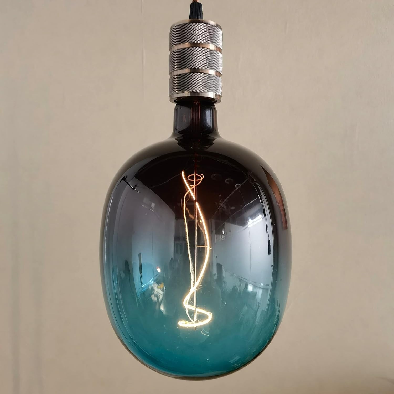 Sd Lux E27 Vintage Light Bulbs Led Globe 5w Sprial DG170 Black Blue 2XL New