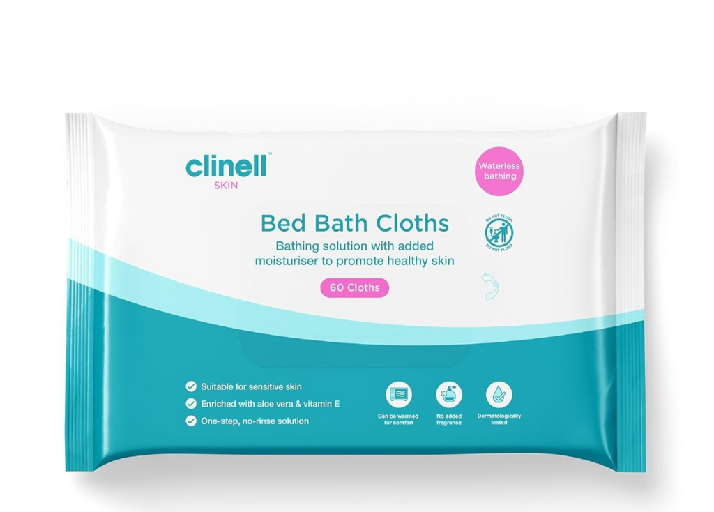 Clinell Skin Body Care Wipes 1 Pack 60 Easy To Use Containing Aloe Vera New