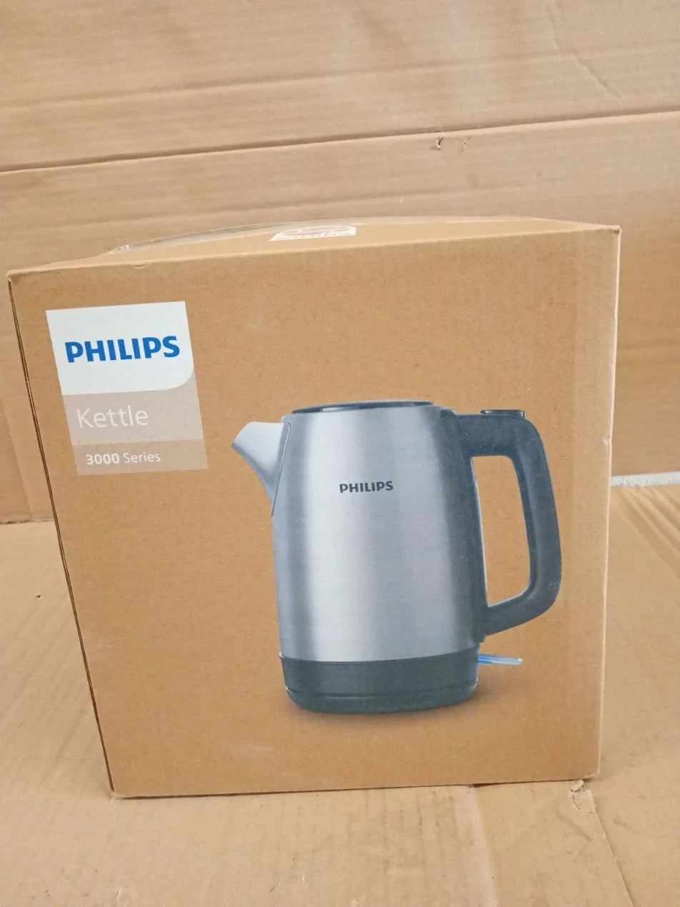 Philips Kettle 1.7L Spring Lid Stainless Steel Pirouette Base Silver HD9350/92