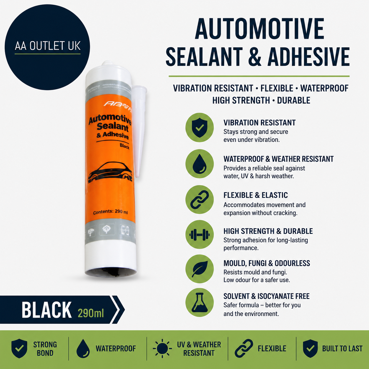 Automotive Sealant Adhesive Vibration Resistant Flexible Elastic Waterproof