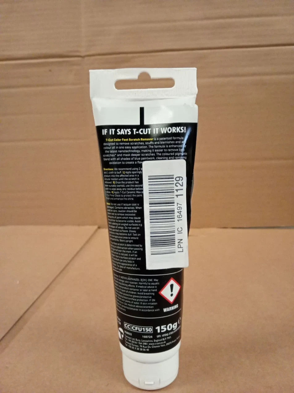 T Cut Color Fast Scratch Remover Paint Restorer Repairs Swirls Scratches 150g