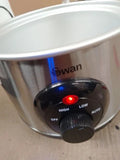 Swan SF17010N 1.5L Slow Cooker 3 Heat Settings Glass Lid 120W 220V 21x23x20cm