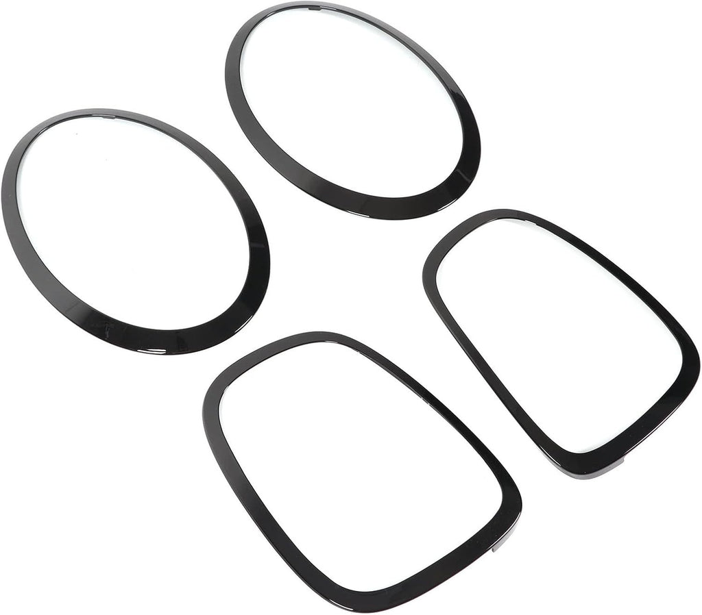Glossy Black Headlight Taillight Surround Cover Trims Mini F55 F56 F57 New