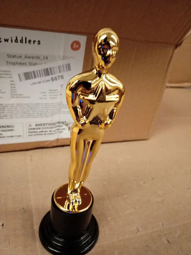 The Twiddlers 24 Plastic Trophy Awards Winner Statue Set 15.5cm Drama New