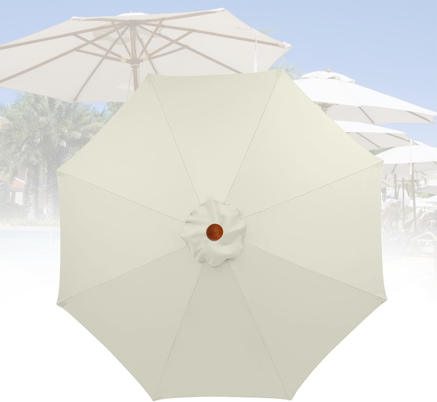 Replacement Umbrella Fabric Parasol Cover Anti UV Canopy Replacement Parasol New