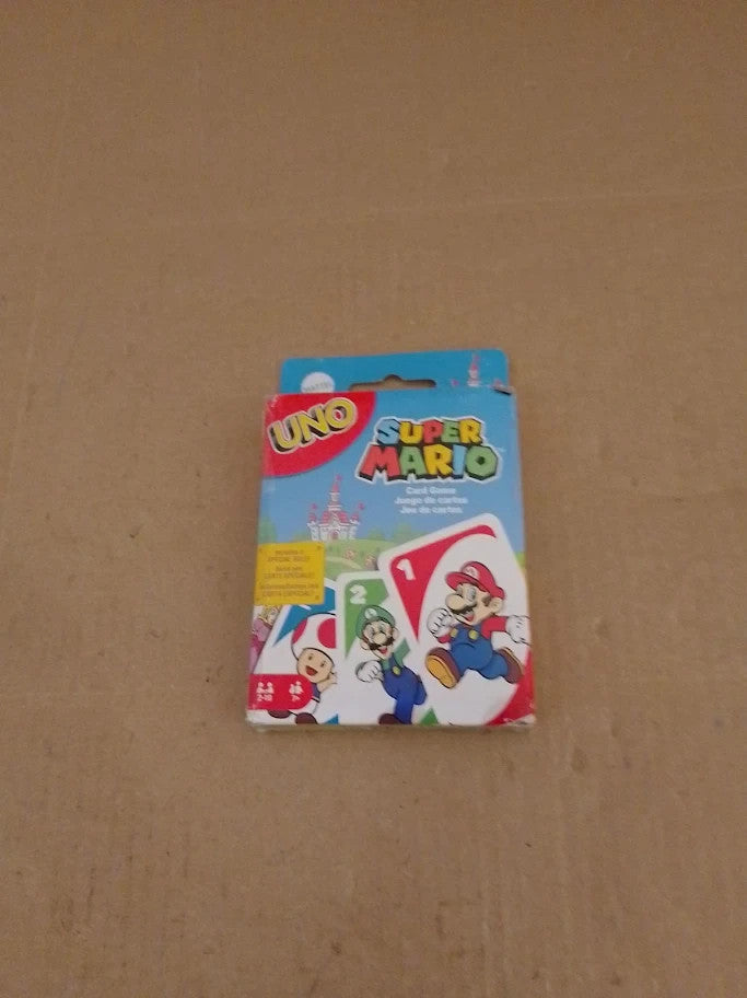Mattel Games UNO Super Mario Card Animated Character Themed Collector 7+ New