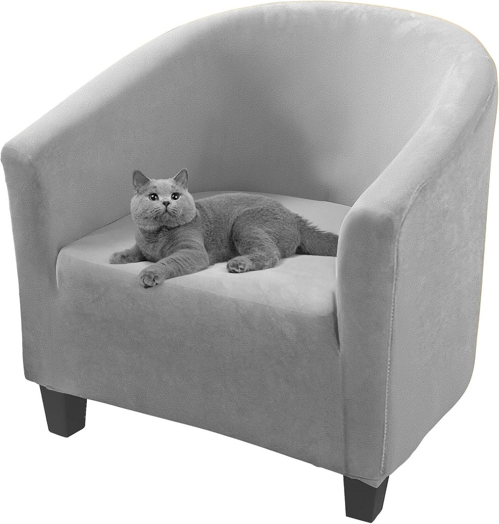 Rainpop Soft Velvet Tub Chair Cover High Stretch Bucket For Sofa Slip Cover New