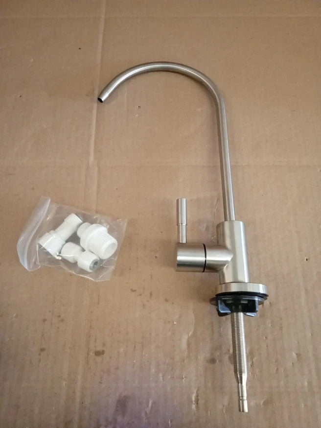 Drinking Water Tap Kitchen Sink Lead Free RO Filter Brushed Nickel Stainless New