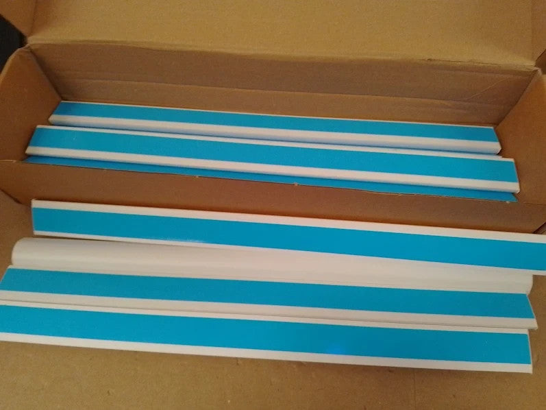 D Line 10x30x15mm Cable Trunking 4m Multipack Half Round Self Adhesive New
