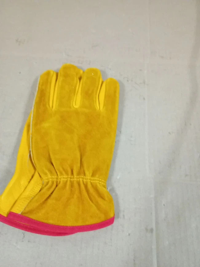 Einskey Gardening Gloves Unisex Tough Thorn Proof Leather Safety Work Small New