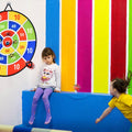 Tuko 26in Large Dart Board Game Kids 9 Sticky Balls Indoor Outdoor 66x1cm 3+ New
