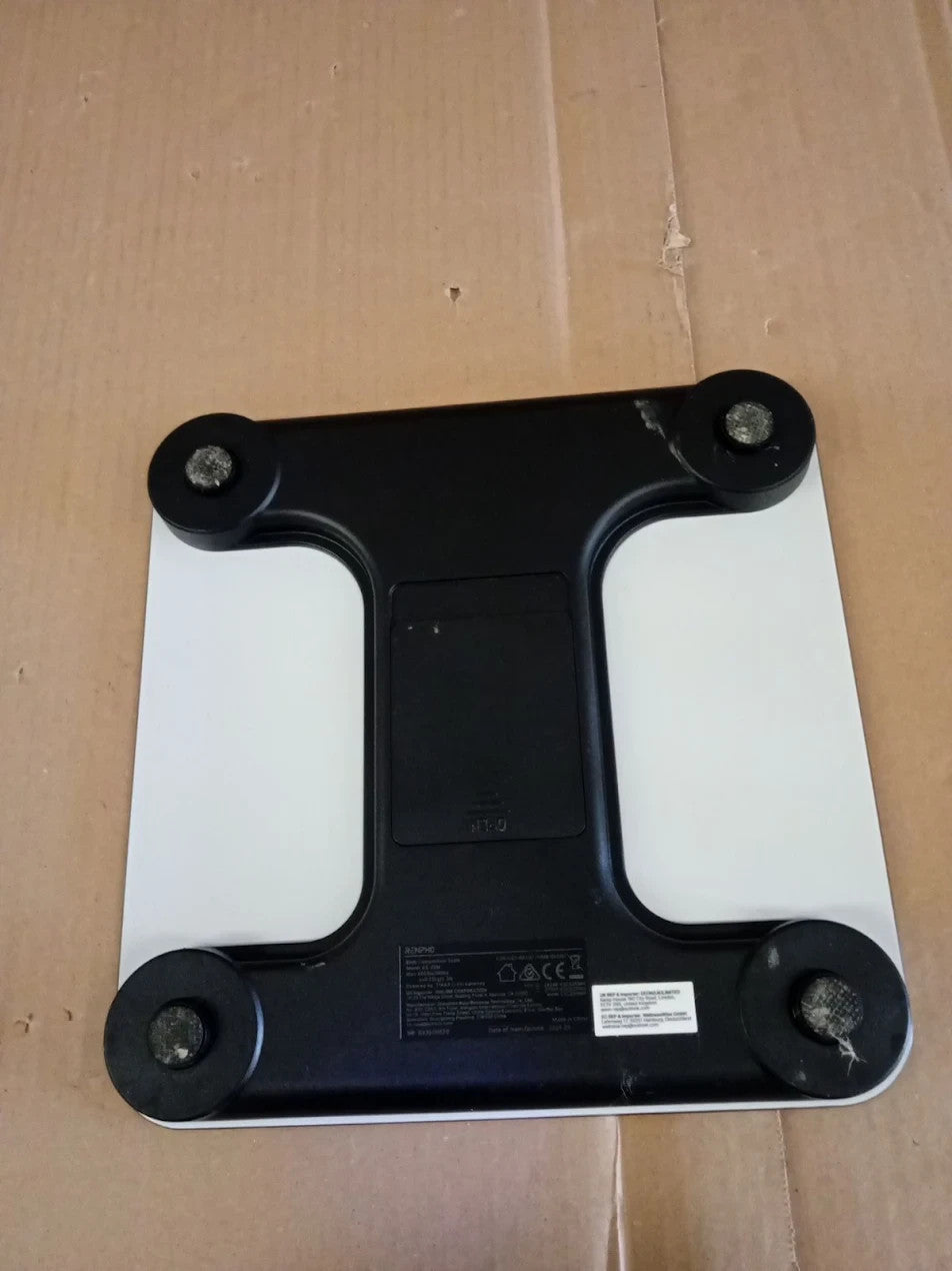 Renpho Smart Bathroom Scales White 26x26x2.5cm Max Capacity 180kg Glass Platform